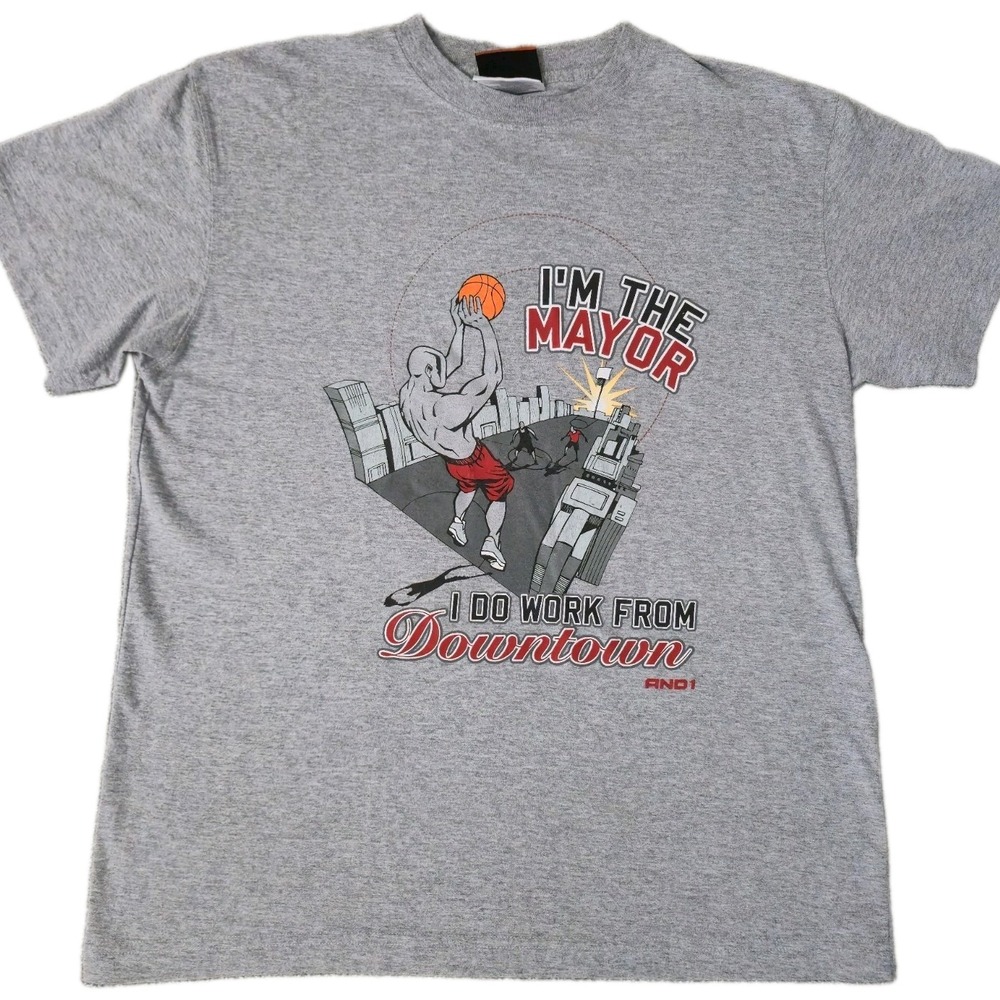 Vintage And1 Basketball Trash Talk T Shirt Y2K Men's M Tag Youth XL 18/20